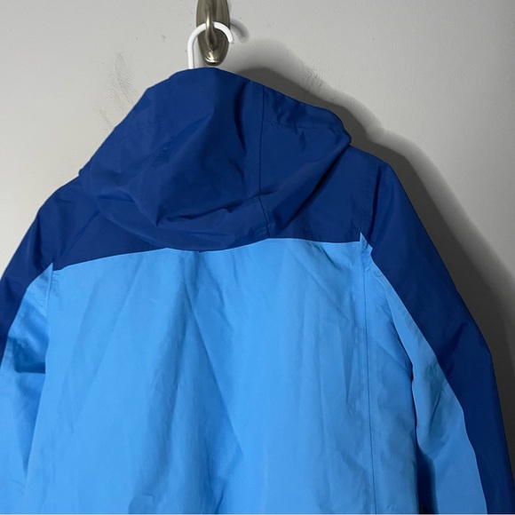 Lands End Squall Waterproof Parka Jacket With Hood Zip Front Blue Sz Small - Picture 8 of 8
